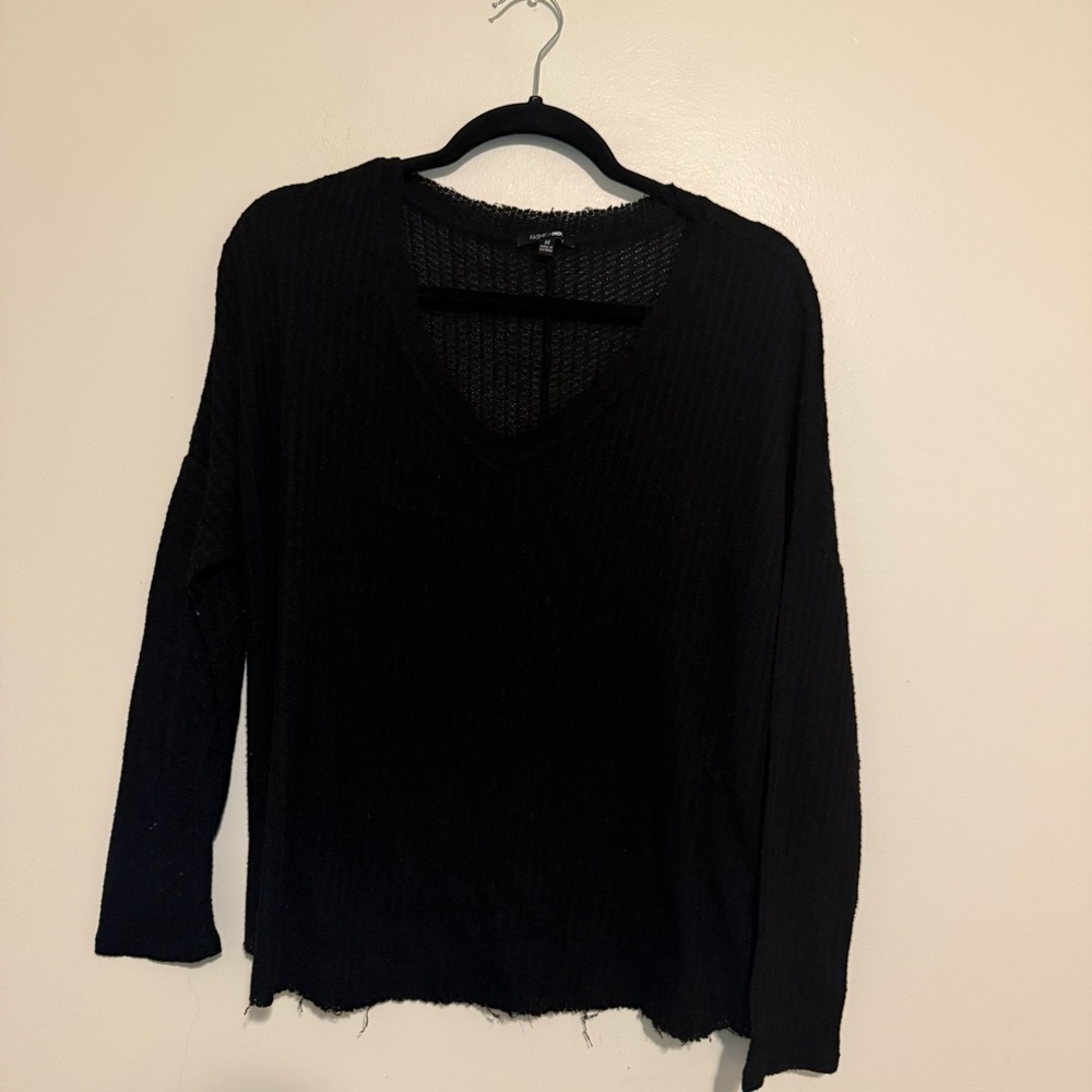 Fashion Nova | Classic Black V-Neck Sweater